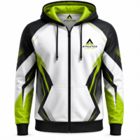 Custom sublimated  full-zip hoodie