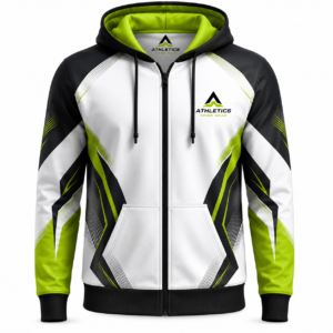 Custom sublimated  full-zip hoodie
