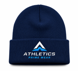 Navy blue knite beanie
