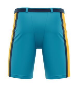 Custom Sublimated Baseball Sliding Shorts - Teal & Gold