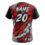 Custom sublimated V neck volley ball jersey
