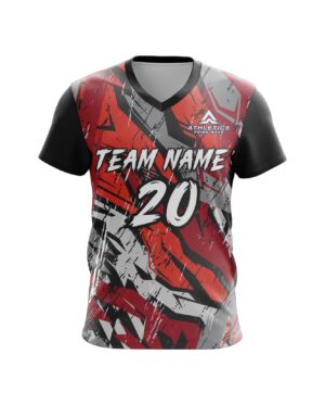 Custom sublimated V neck volley ball jersey