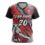 Custom sublimated V neck volley ball jersey