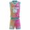Custom Sublimated Basketball Uniform Set - Coral, Pink & Teal