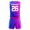 Custom Sublimated Basketball Uniform Set - Purple & Pink