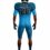 Custom sublimated football Uniform black&blue