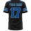 Custom sublimated football jersey black & navy blue